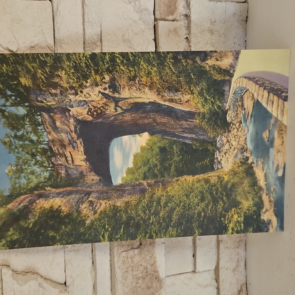 Vintage 1933 Natural Bridge of Virginia Giant 11"x 7" Post Card